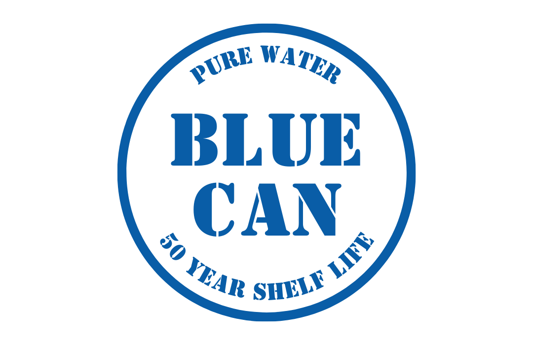 Blue Can Emergency Water - 50 Year Shelf Life (Case of 24 Cans) 